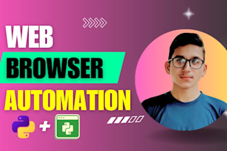 do web browser automation, python bot for task automation