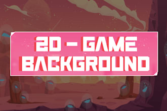 create 2d game concept art background and environment