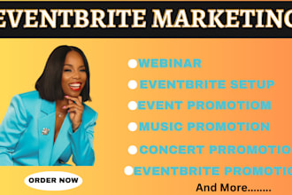 promote your eventbrite, event, concert, or webinar massively