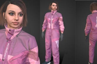 do 3d high quality metahuman character,game character, animal model groom hair