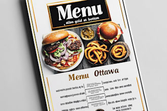do restaurant menu , food menu, menu board design