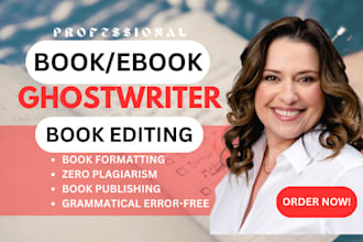 ghostwrite edit format an amazon kdp ebook, self help, romance fiction ebook