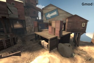 edit, port or create a well detailed gmod map, sfm map, cs2 map, csgo map