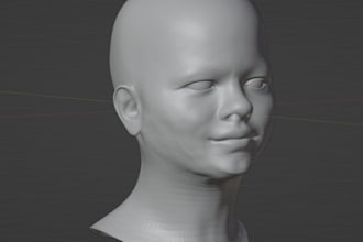 sculpt 3d head model 3d bust model 3d reclining model for 3d printing