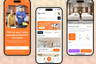 build a home services booking website and apps for plumbing, cleaning , and more