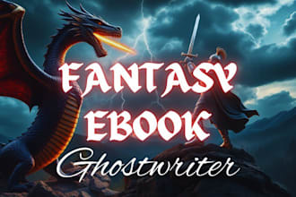 ghostwrite fantasy ebook, fiction, science fiction, adventure, epic ebook