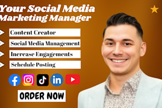 be your social media manager,  content creator, instagram and linkedin marketing