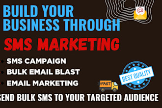 do email campaign, sms blast, send bulk sms to boosts sales to targeted audience