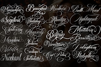 modern signature, handwritten, calligraphy, scripted, cursive logo