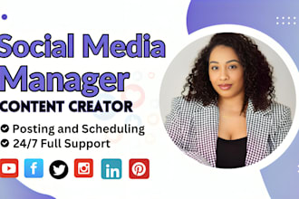 be your social media manager instagram content facebook marketing grow tiktok