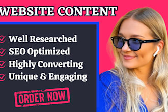 be SEO website content writer for website copywriting landing page copywriting