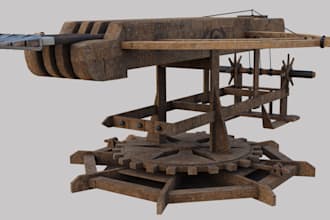 detail hard surface scifi weapon, props, game assets, armour,4k texture for game