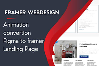 build responsive framer website figma to framer landing page or framer animation