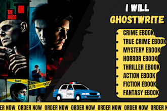 ghostwrite mystery, crime ebook, thriller story, true crime novel, horror ebook