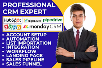 setup pipedrive monday crm hubspot automation zoho brevo gohighlevel integration