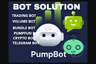 make pump fun trading bot, crypto volume bot, telegram trading bot on solana