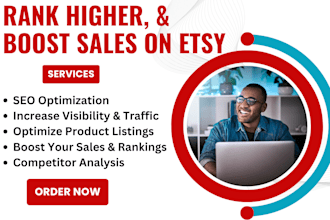 setup etsy shop optimize digital product listings SEO gumroad stan store setup