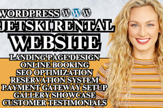 jet ski rental website design yacht rental website jetski website redesign