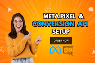 set up or fix meta pixel, conversion API, and GTM tracking