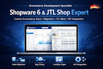 build shopware 6 shopware website jtl shop and jtl wawi ecommerce store