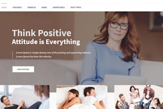 build mental health therapy, life coaching, author, counseling website with seo