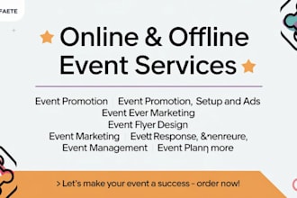 event promotion, MLM promotion, event setup ads, website traffic and webinar ads