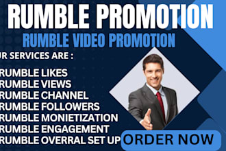 promote USA rumble video organically