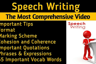 write your perfect speech for any events