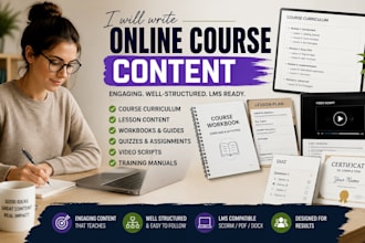 write online course content or curriculum, and quizzes, skool community