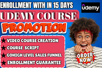 do udemy course promotion, kajabi, thinkific, podia, online course promotion