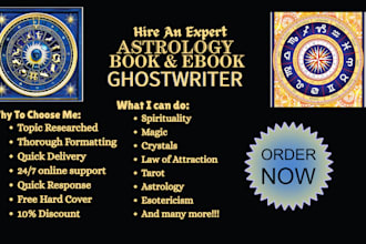 be your astrology, spirituality, witchcraft, and tarot ebook ghostwriter