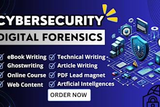 write cybersecurity digital forensics essay articles ebook ghostwriter course