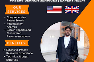 conduct a comprehensive patent search with detailed report