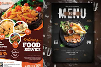 do an amazing menu design, food menu, restaurant menu design or digital menu