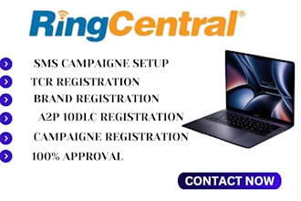 do ringcentral business tcr registration, a2p 10dlc