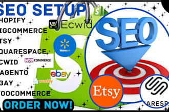 design shopify SEO squarespace magento ebay ecwid woocommerce bigcommerce etsy
