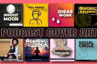 do professionally podcast cover art and itunes podcast logo design for you