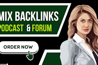 do mix forum podcast profile and comment backlinks for off page SEO
