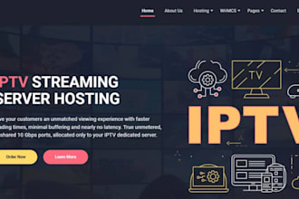 build a responsive iptv website for iptv services
