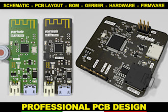 make hardware prototyping, schematic, pcb design, esp32, esp8266, stm32, arduino
