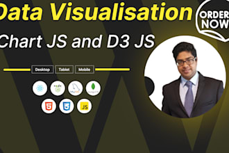create stunning interactive data visualization with d3 js and chart js
