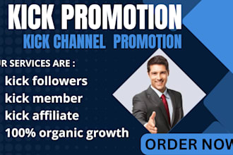 promote USA twitch, kick channel organically