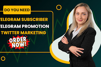 do twitter marketing , telegram promotion for sol memecoin, telegram subscriber