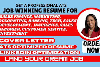 write and design sales resume accounting finance marketing banking insurance