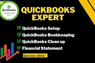 do setup, catch up, clean up, reconciliation and bookkeeping in quickbook