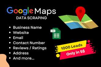 scrape google map data for lead generation, b2b data extraction