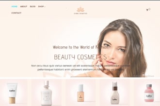 design lipstick store lipgloss store cosmetics shopify beauty dropshipping store