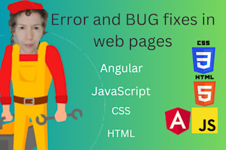 fix errors in css, html, js, angular