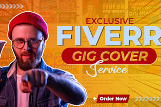create fiverr gig image design, fiverr thumbnail in 24 hours