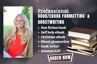book formatting for amazon kdp editor self help ebook writer romance ghostwriter